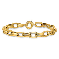 Load image into Gallery viewer, 14K Polished Fancy Link Bracelet
