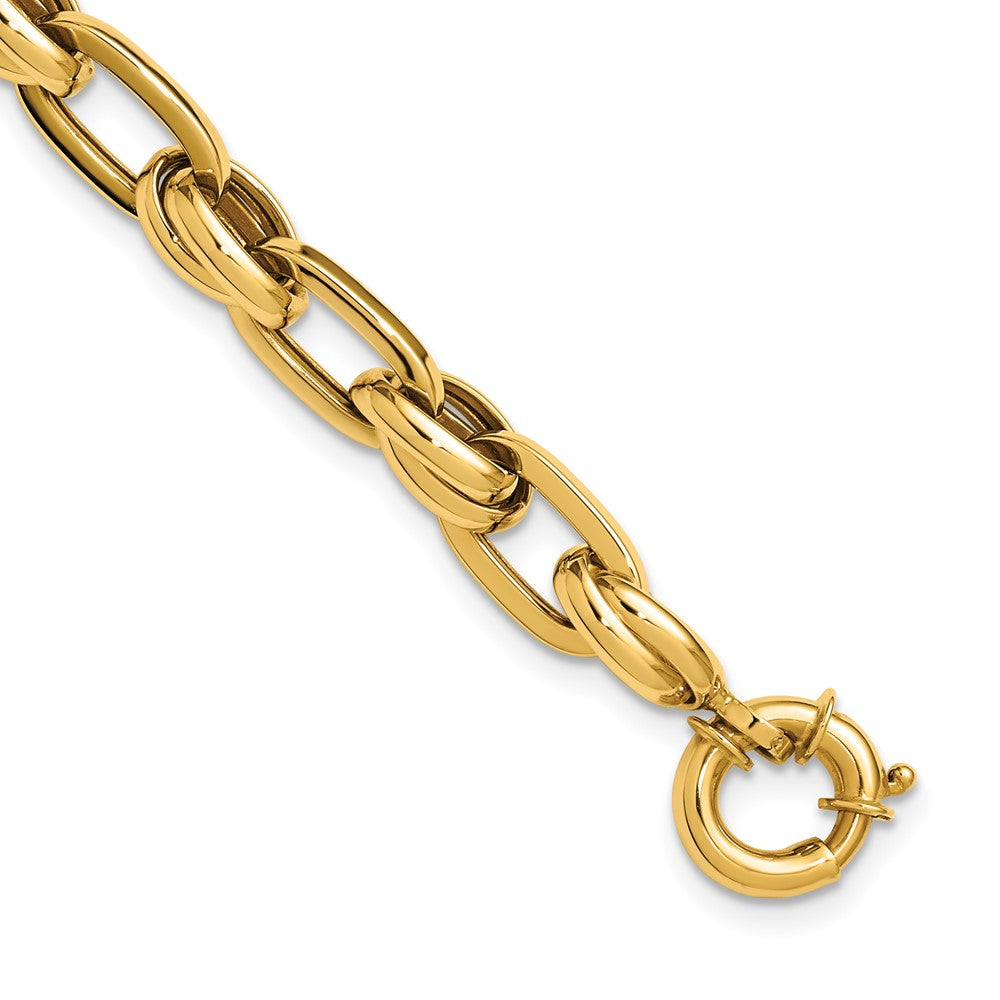 14K Polished Fancy Link Bracelet