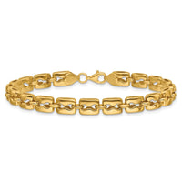 Load image into Gallery viewer, 14K Polished Fancy Link Bracelet

