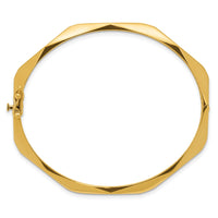 Load image into Gallery viewer, 14K Polished Fancy Hinged Bangle
