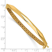 Load image into Gallery viewer, 14K Polished Fancy Hinged Bangle
