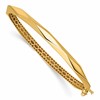 14K Polished Fancy Hinged Bangle