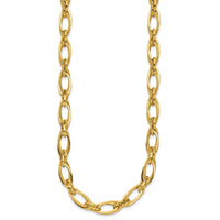 Load image into Gallery viewer, 14K Polished Fancy Oval Link Necklace

