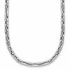 14K White Gold Polished Fancy Link Necklace