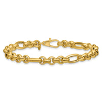 Load image into Gallery viewer, 14K Polished Fancy Link Bracelet
