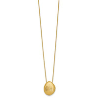 Load image into Gallery viewer, 14K With Scratch Finish Pendant with 2in ext. Necklace
