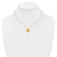 Load image into Gallery viewer, 14K With Scratch Finish Pendant with 2in ext. Necklace
