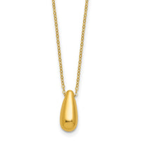 Load image into Gallery viewer, 14K Polished Teardrop Necklace
