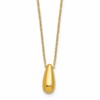 14K Polished Teardrop Necklace