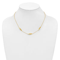 Load image into Gallery viewer, 14K Polished and Diamond-cut Fancy Station Necklace
