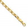 14K Polished and Diamond-cut Beaded Fancy Bracelet