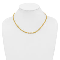Load image into Gallery viewer, 14K Polished and Diamond-cut Twisted Fancy Necklace
