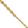 14K Polished and Diamond-cut Twisted Fancy Bracelet