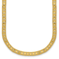 Load image into Gallery viewer, 14K Polished and Textured Fancy Necklace
