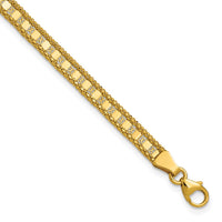 Load image into Gallery viewer, 14K Polished and Textured Fancy Bracelet
