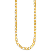 Load image into Gallery viewer, 14K Polished Fancy Oval Link Necklace
