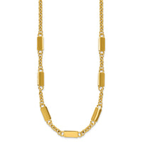 Load image into Gallery viewer, 14K Polished Bar Station Necklace
