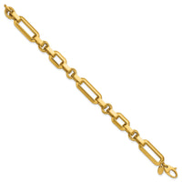 Load image into Gallery viewer, 14K Polished Fancy Link Bracelet
