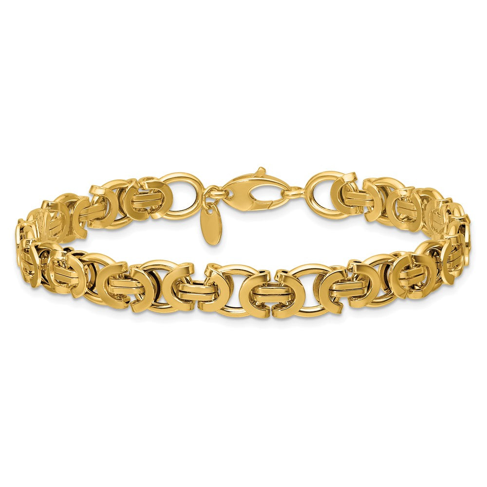 14K Polished Fancy Link Bracelet