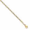 14K Polished Paperclip Anklet