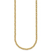 Load image into Gallery viewer, 14K Polished Textured Fancy Link Necklace
