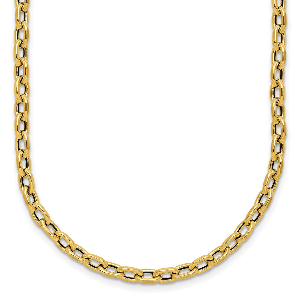 14K Polished Fancy Link Necklace