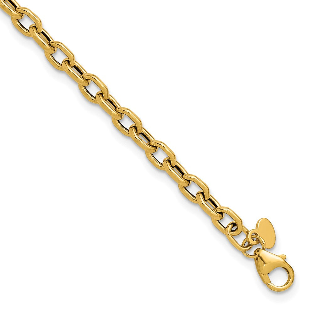 14K Polished Fancy Link Bracelet