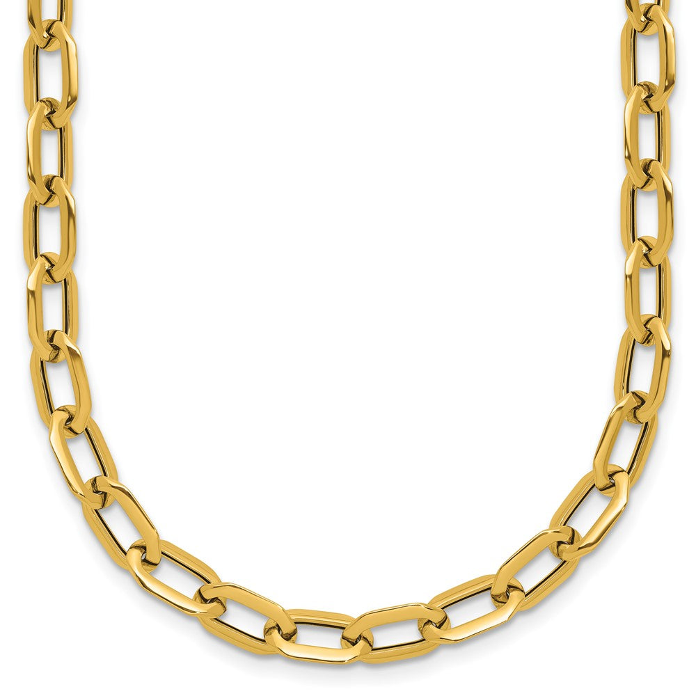 14K Polished Fancy Link Necklace