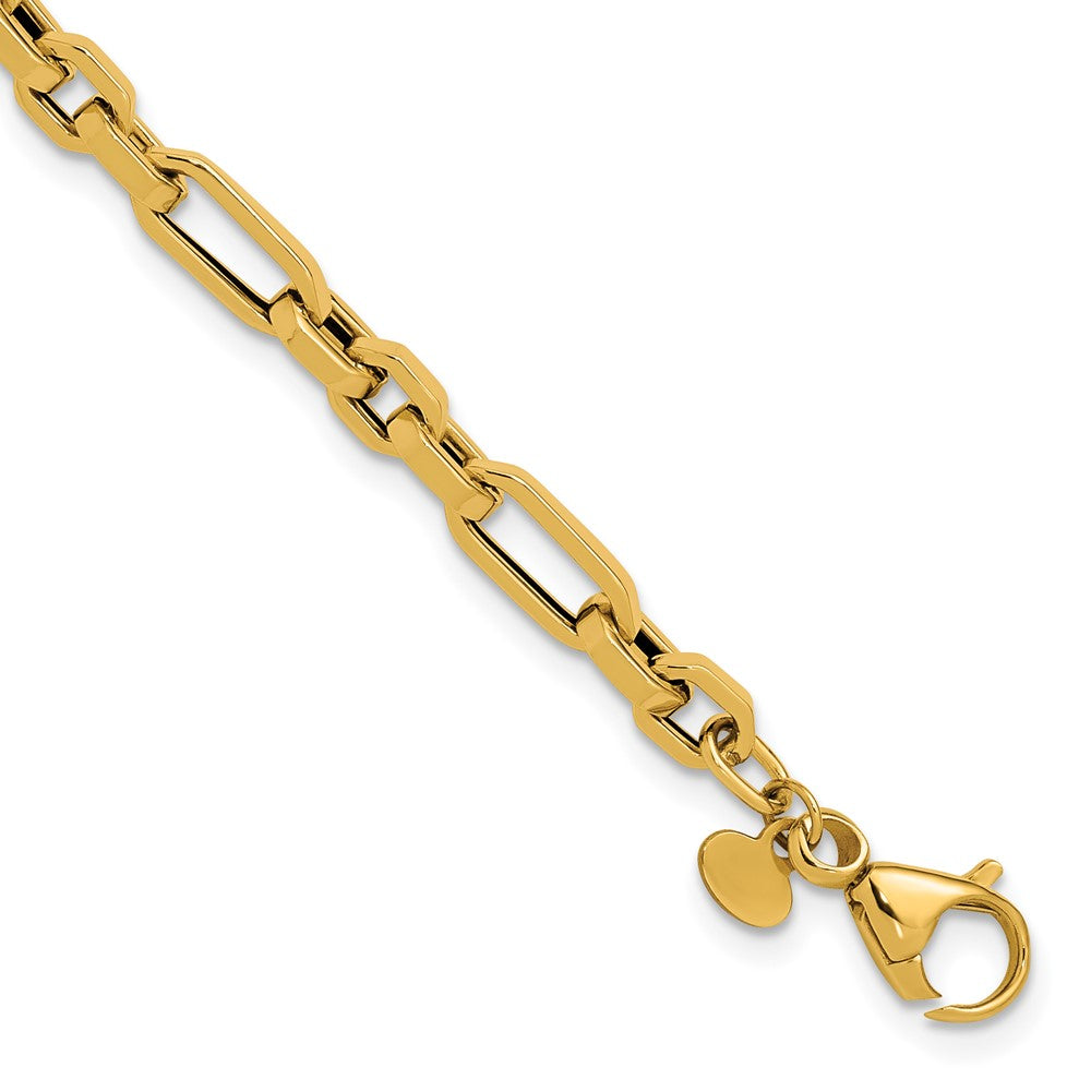14K Polished Fancy Link Bracelet