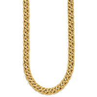 Load image into Gallery viewer, 14K Polished and Textured Fancy Link Necklace
