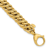 Load image into Gallery viewer, 14K Polished and Textured Fancy Link Bracelet
