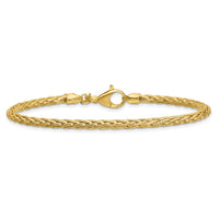 Load image into Gallery viewer, 14K Polished and Textured Fancy Link Bracelet
