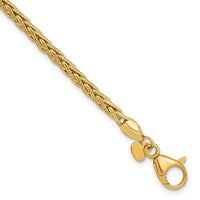 Load image into Gallery viewer, 14K Polished and Textured Fancy Link Bracelet
