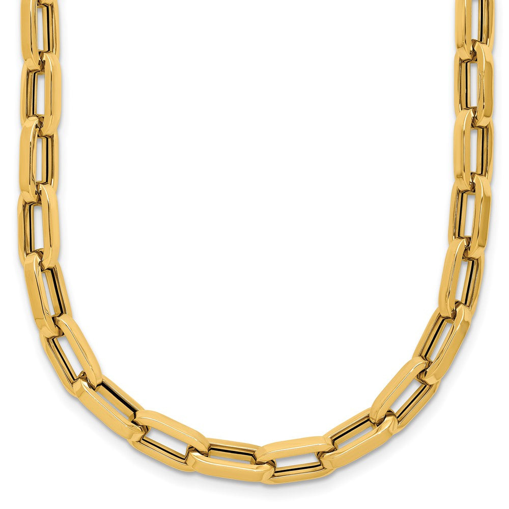 14K Polished Fancy Line Necklace