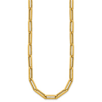 Load image into Gallery viewer, 14K Polished Paperclip Link Necklace
