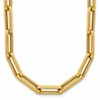 14K Polished Paperclip Link Necklace
