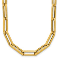 Load image into Gallery viewer, 14K Polished Paperclip Link Necklace
