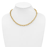 Load image into Gallery viewer, 14K Polished Fancy Link with .5in ext. Necklace
