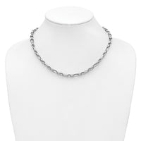 Load image into Gallery viewer, 14K White Gold Polished Fancy Link Necklace
