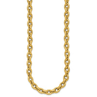 Load image into Gallery viewer, 14K Polished and Twisted Fancy Link Necklace
