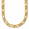 14K Polished Fancy Link Necklace