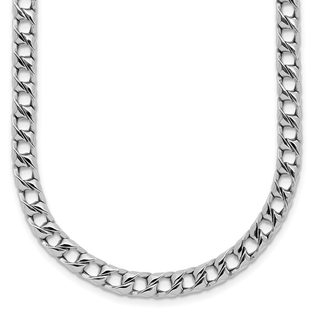 14K White Gold Polished Fancy  Link Necklace