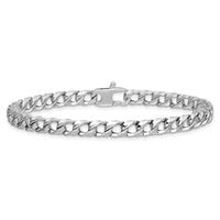 Load image into Gallery viewer, 14K White Gold Polished Fancy Link Bracelet
