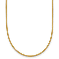 Load image into Gallery viewer, 14K 1.2mm Round Satin Omega Wire Necklace
