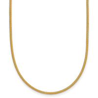 Load image into Gallery viewer, 14K 1.2mm Round Satin Omega Wire Necklace

