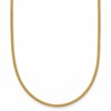 14K 1.2mm Round Satin Omega Wire Necklace