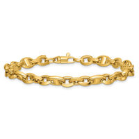 Load image into Gallery viewer, 14K Polished Fancy Link Bracelet
