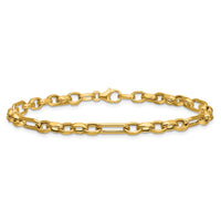 Load image into Gallery viewer, 14K Polished Fancy Link Bracelet
