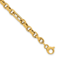Load image into Gallery viewer, 14K Polished Fancy Link Bracelet
