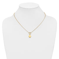 Load image into Gallery viewer, 14K Polished Geometric Pendant Necklace
